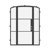 Air 4 mini arch single exterior door with tempered glass panels