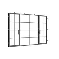 Air 5 with Thermal Break - Dual Single with Middle Fixed Panel Flat by Pinky’s Iron Doors — home doors, view 3
