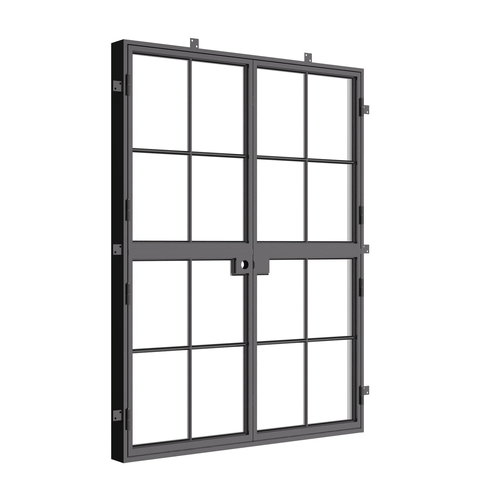 Architectural Air 5 Dutch double flat steel doors with welded construction