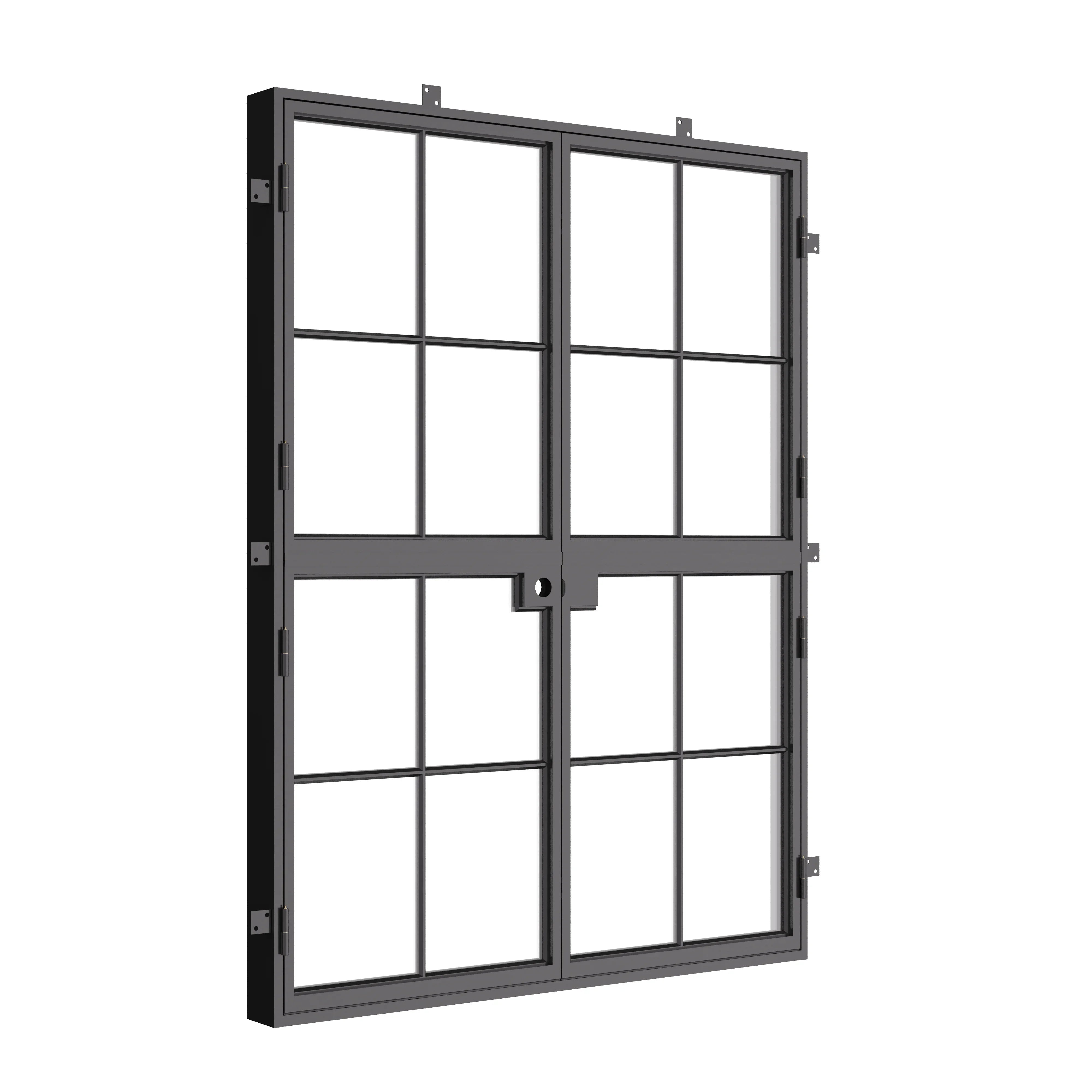 Architectural Air 5 Dutch double flat steel doors with welded construction
