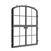 Air 5 Dutch double mini arch luxury steel exterior door with narrow sightline frame