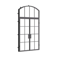 Air 5 with Thermal Break and Arch Top Window - Double Flat | Standard Sizes by Pinky’s Iron Doors — home doors, view 4