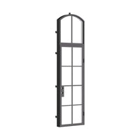 Air 5 with Thermal Break and Arch Top Window - Single Flat | Standard Sizes by Pinky’s Iron Doors — home doors, view 4