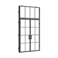 Air 5 with Flat Top Window - Double Flat by Pinky’s Iron Doors — home doors, view 4