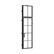 single steel door with rectangular transom and thermal barrier