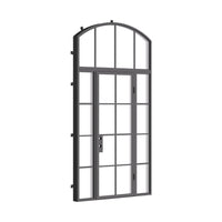 Air 5 with Side Windows and Arch Top Window - Single Flat by Pinky’s Iron Doors — home doors, view 4