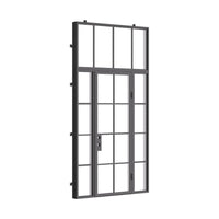 Air 5 with Side Windows and Flat Top Window - Single Flat | Standard Sizes by Pinky’s Iron Doors — home doors, view 4
