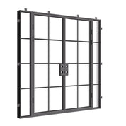 Modern double entry doors featuring thermal separation barrier