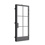 Air 7 single flat steel front door, contemporary architectural front door with flat panel