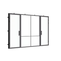 Air Grand - Dual Single with Middle Fixed Panel Flat by Pinky’s Iron Doors — home doors, view 4