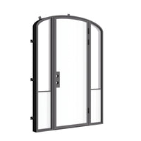 Air Grand with Side Windows - Single Mini Arch by Pinky’s Iron Doors — home doors, view 4