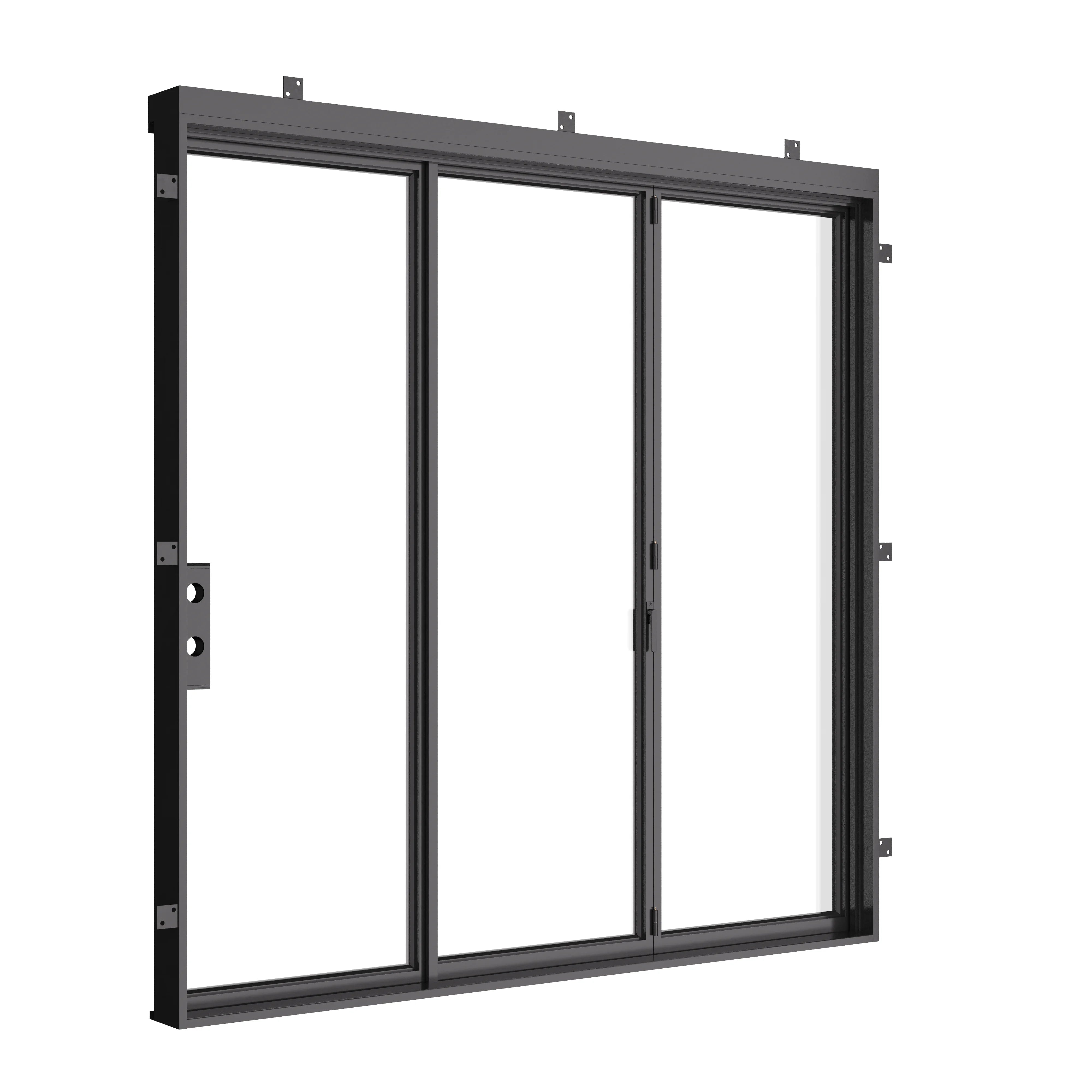 Architectural bi-fold steel doors for indoor–outdoor transitions.