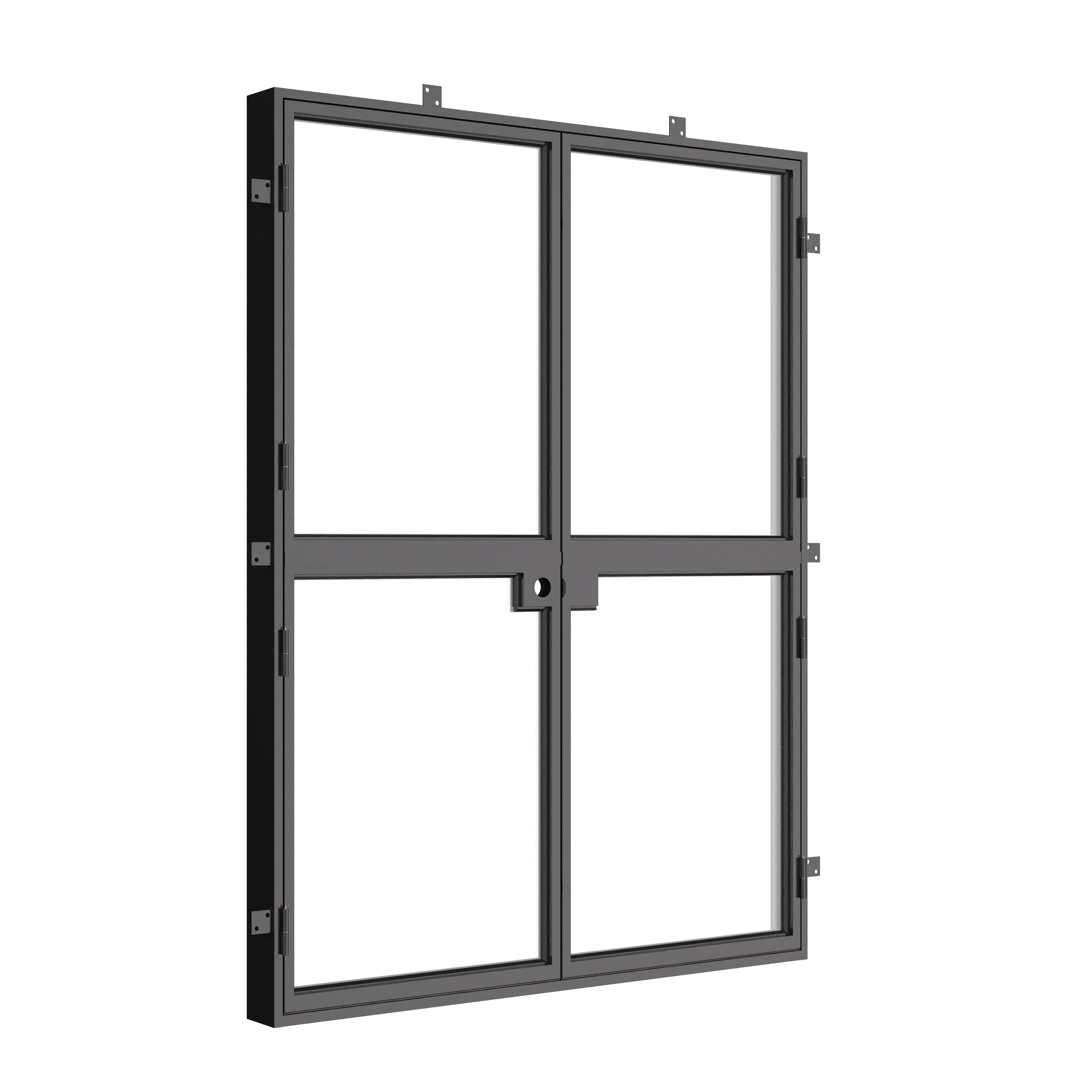 Cold-rolled double Dutch doors with clean lines.