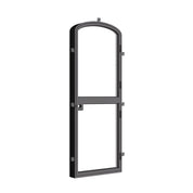 Cold-rolled Dutch door with curved top profile.