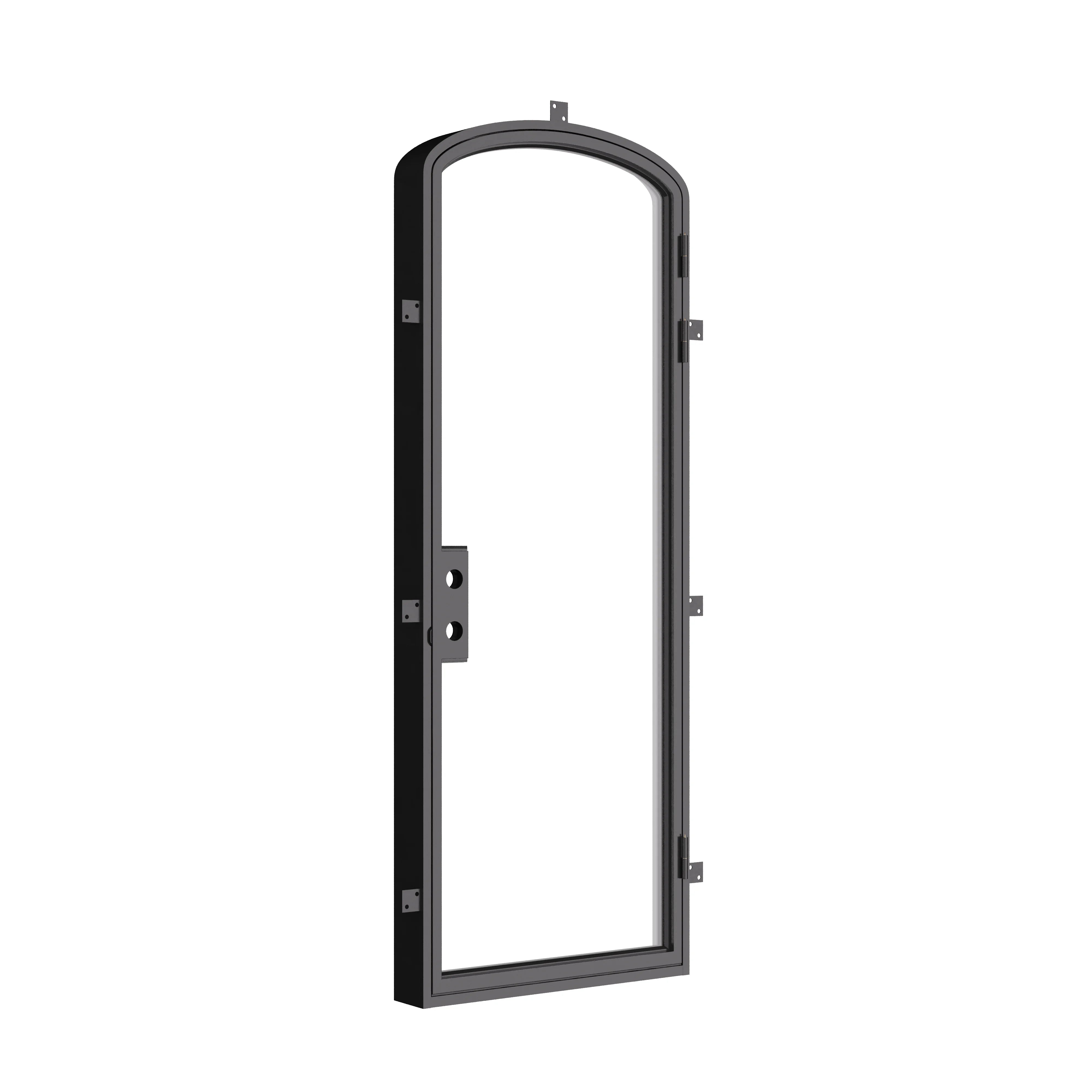 Mini arch cold-rolled steel door with U-factor performance.