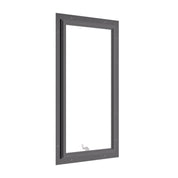 Awning steel window, portrait, ring pull, hot-rolled galvanized steel, black, tempered Low-E glass