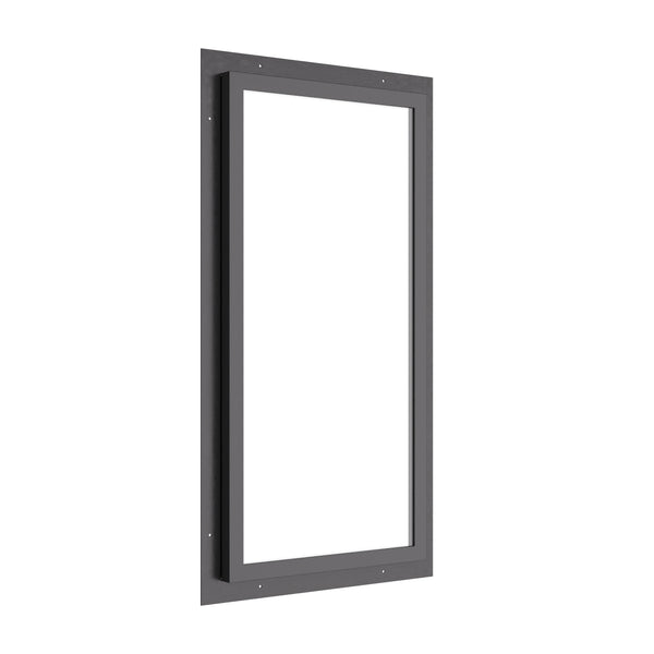 vertical steel window with thermal break and insulated glazing