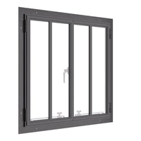 Air Window 1V 0H with Thermal Break - Double Casement Square | Standard Sizes