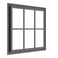 Air Window 2V 1H - Fixed Square | Standard Sizes