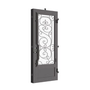 Beverly Single flat top hinged door with energy efficient glass and metalwork.