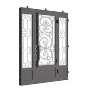 Beverly thermally broken square top single exterior door with side windows.