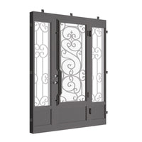Beverly with Thermal Break and Side Windows - Single Flat by Pinky’s Iron Doors — home doors, view 4