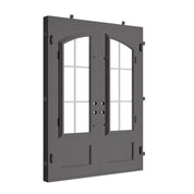 Bristol thermally broken square top door in bronze.