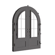 Bristol double full arch top door with energy efficient double-pane glass.