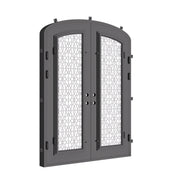 DNA door double mini arch steel front doors with curved architectural styling