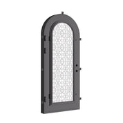 DNA’ Door single full arch exterior door for cold weather with double glass.