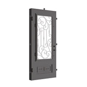 Golden Gate single swinging door thermally broken in bronze color.