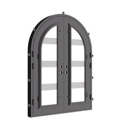 Knox full arch top iron french door thermally broken.
