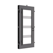 Knox single hinged door with thermal barrier in bronze color.
