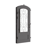New York with Thermal Break - Single Arch by Pinky’s Iron Doors — home doors, view 4