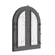Paris radius top iron door for cold weather.