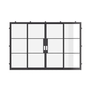 black minimalist custom double slider