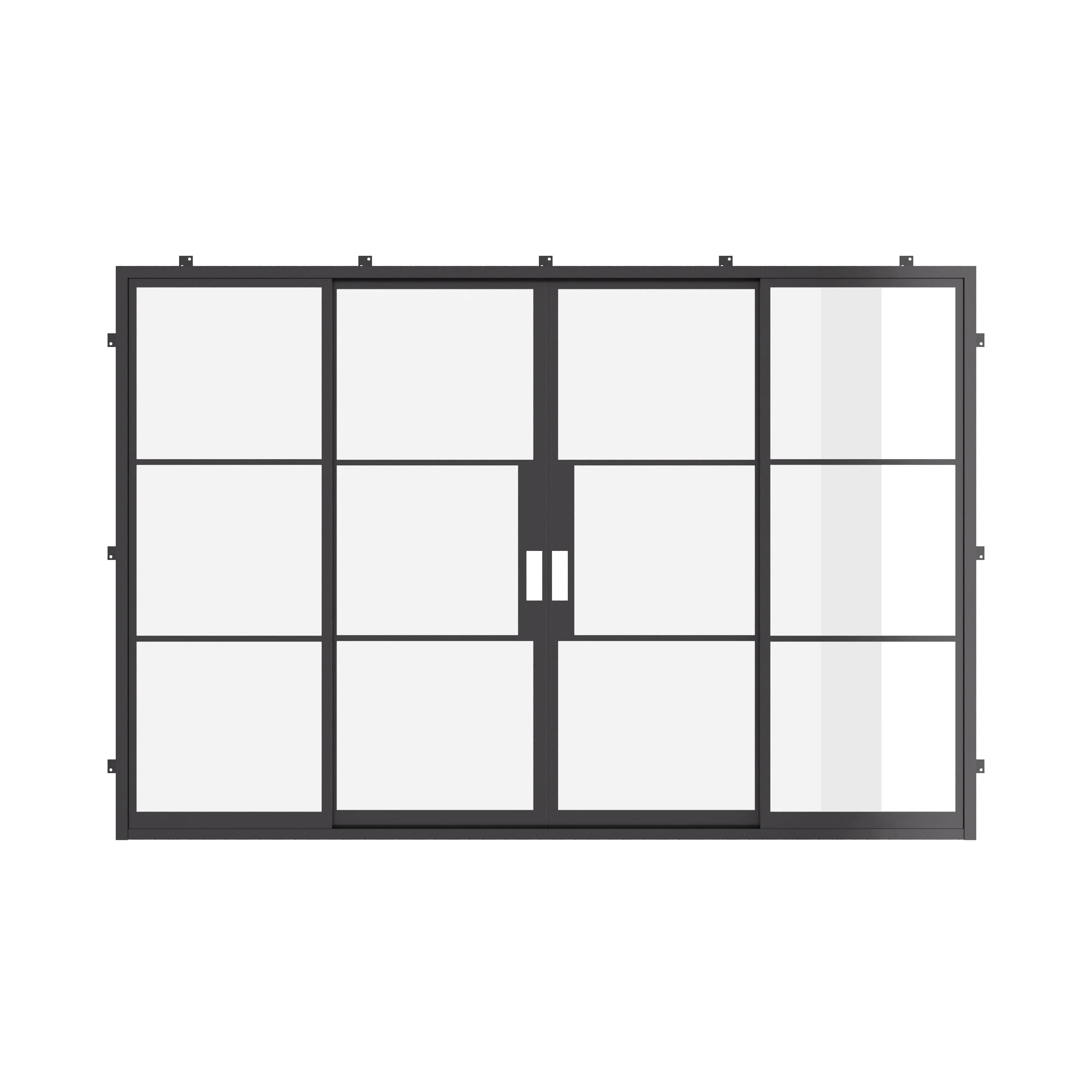 black minimalist custom double slider