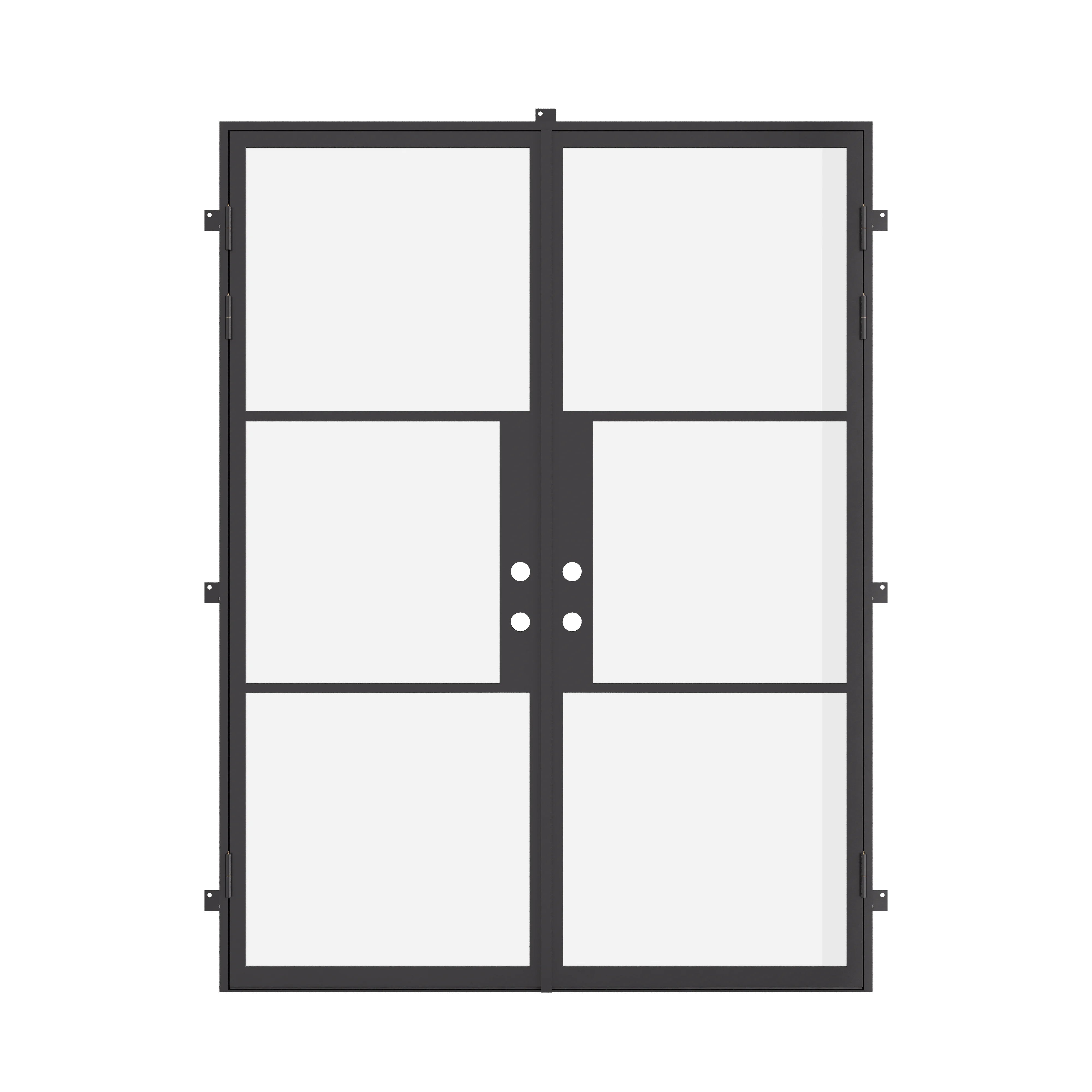 minimalist insulated double steel door design