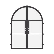energy efficient double full arch steel entry