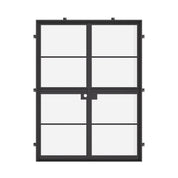 Air 4 Dutch double flat entry door, NFRC-Rated cold rolled metal construction
