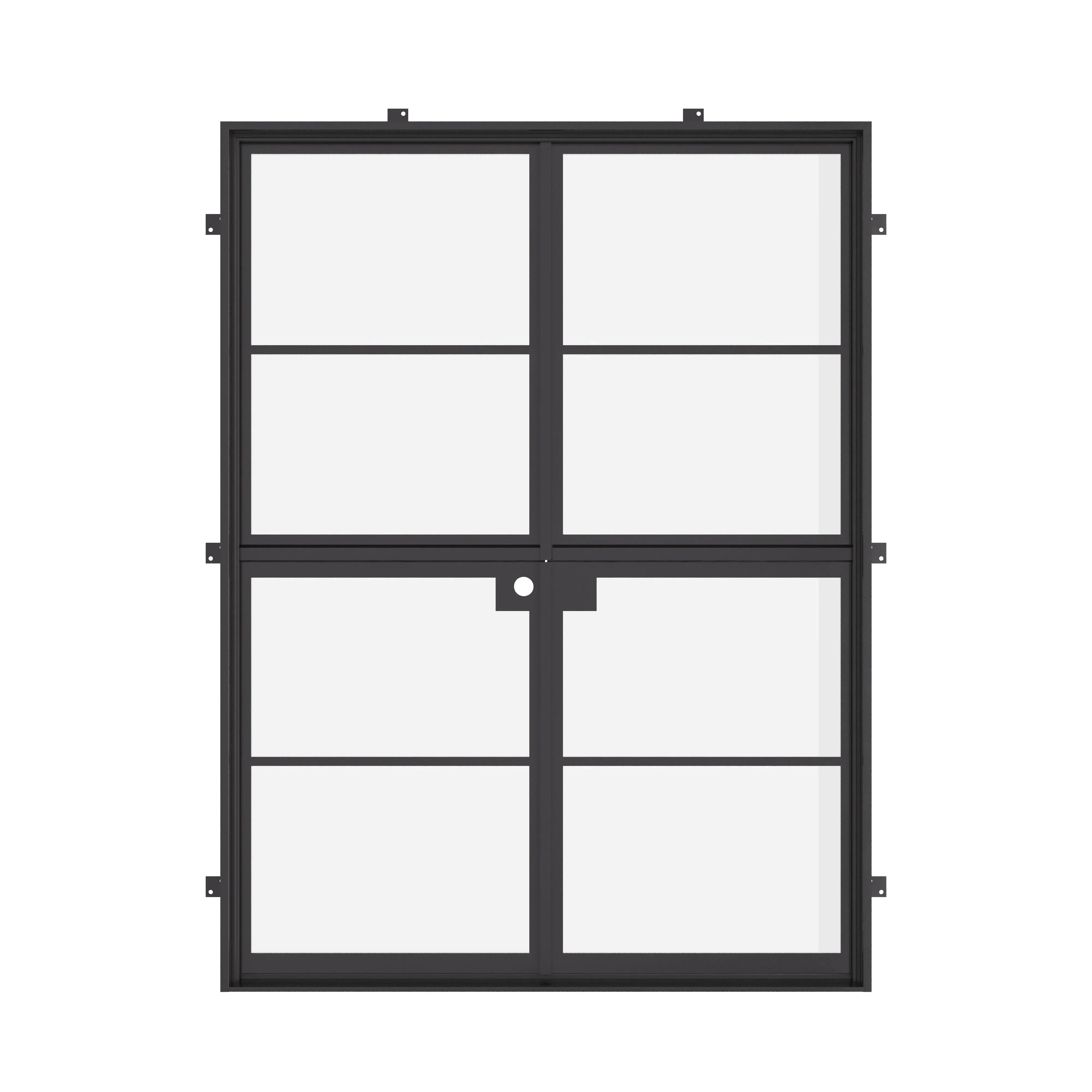 Air 4 Dutch double flat entry door, NFRC-Rated cold rolled metal construction