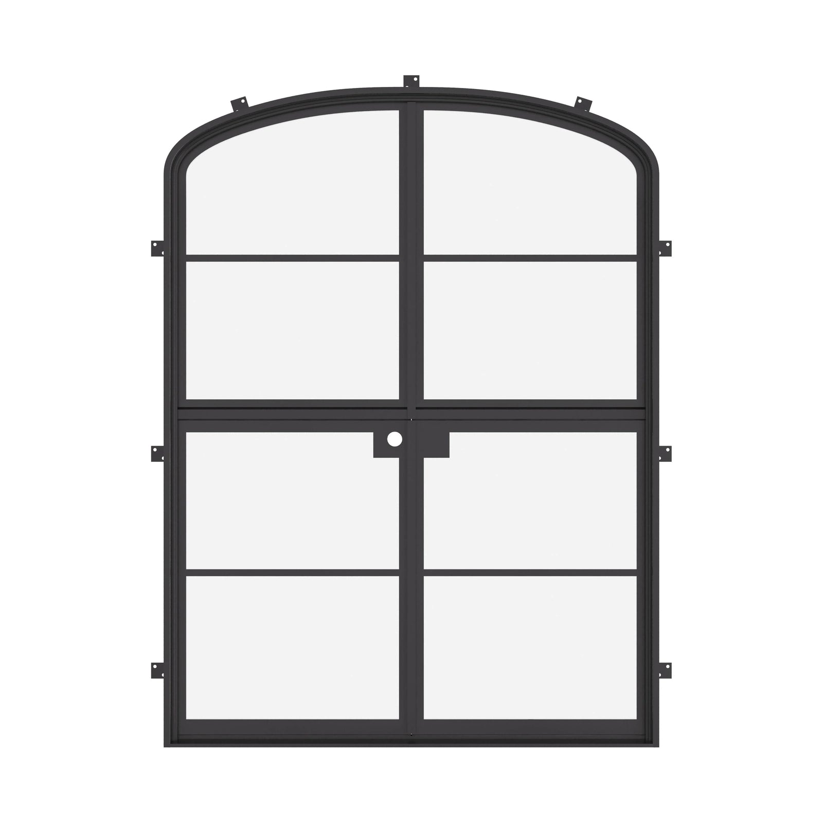Double Air 4 Dutch doors with arched top and split opening