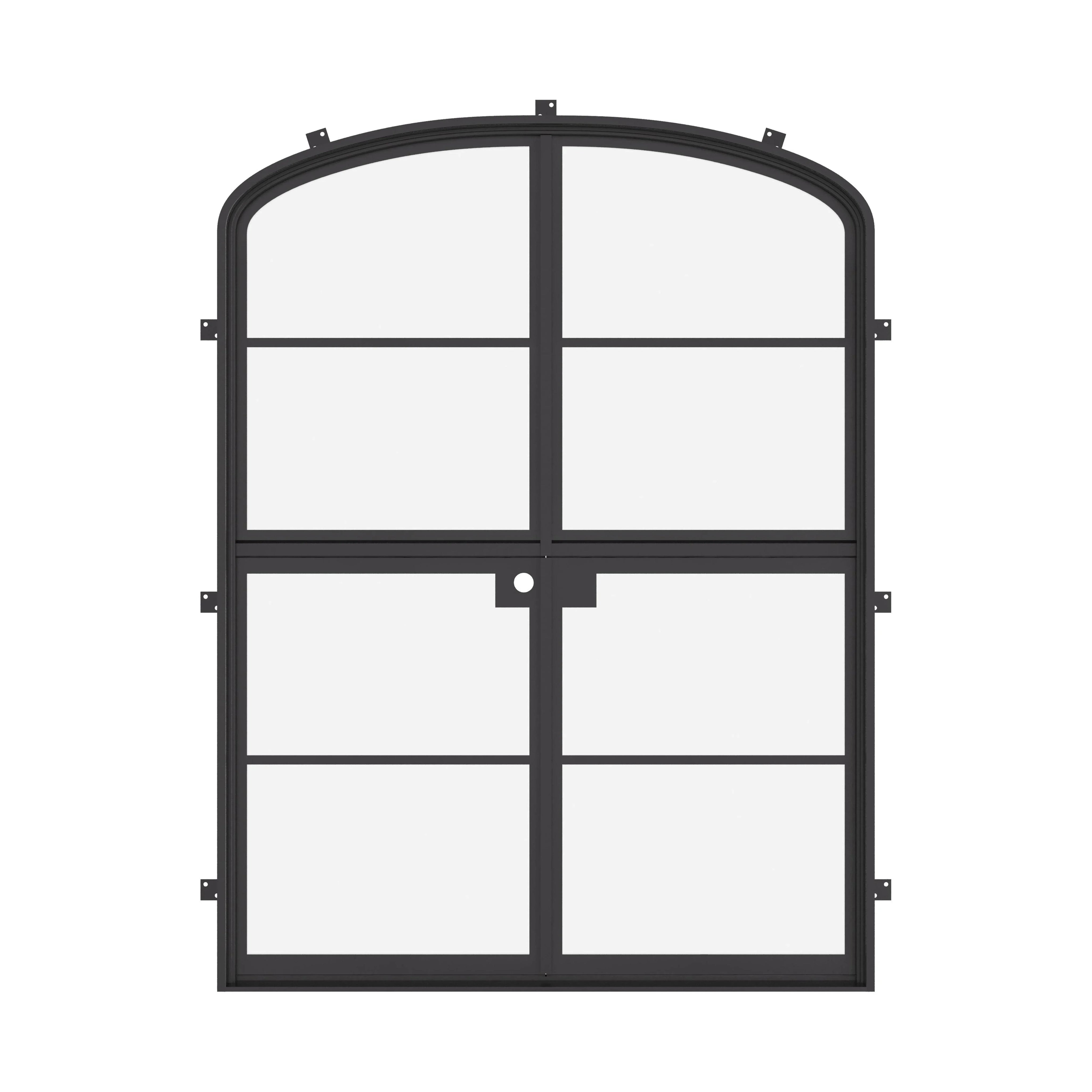Double Air 4 Dutch doors with arched top and split opening