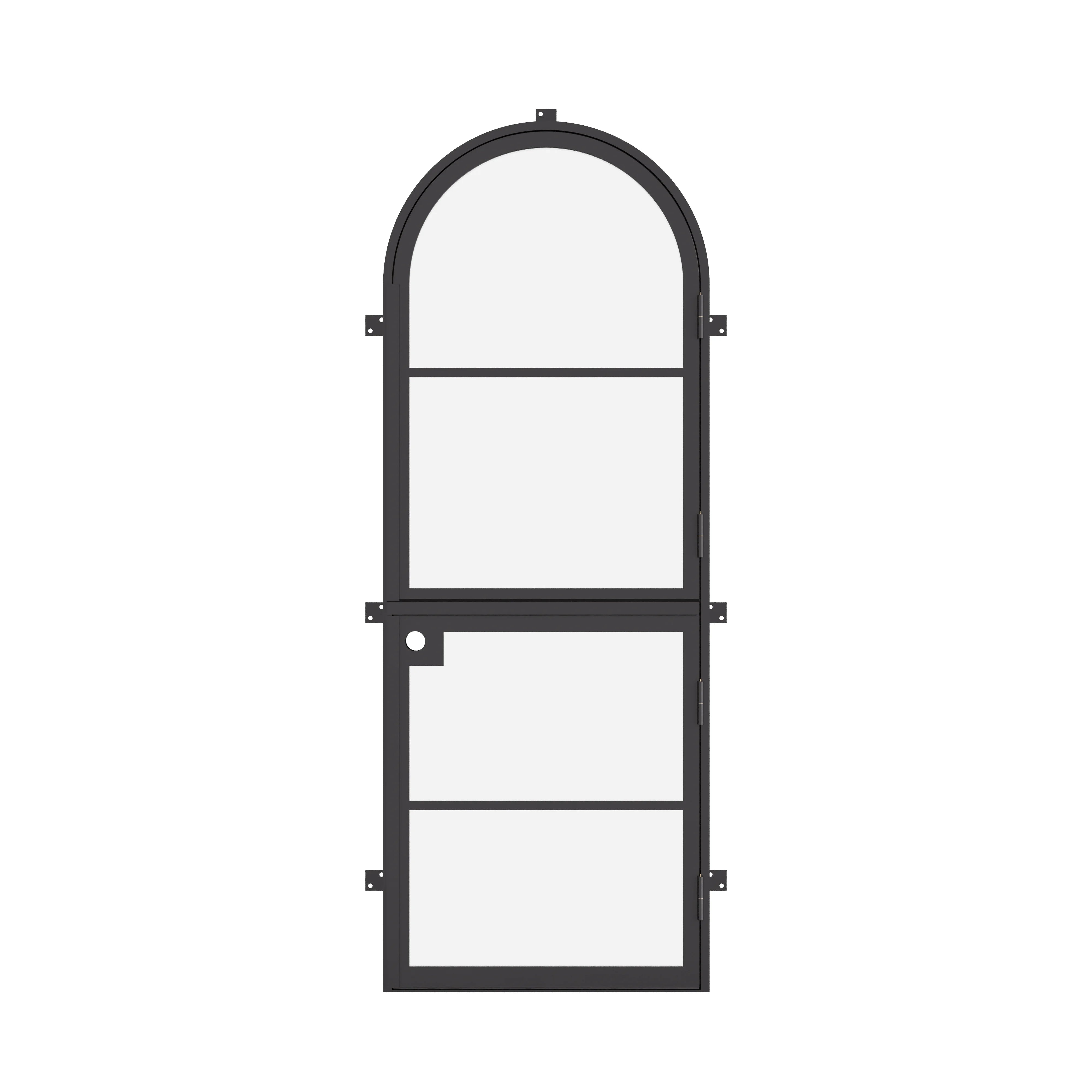 Air 4 single Dutch entry door with full arch and modern styling