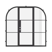 Air 4 Loop slim black steel single flat door