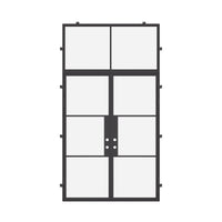 Air 4 with Thermal Break and Flat Top Window - Double Flat | Standard Sizes by Pinky’s Iron Doors — home doors, view 5