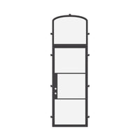 Air 4 with Mini Arch Top Window - Single Flat by Pinky’s Iron Doors — home doors, view 5