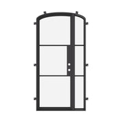 Air 4 single mini arch steel door with left window, cold rolled frame and coating