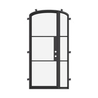 Air 4 with Left Side Window - Single Mini Arch by Pinky’s Iron Doors — home doors, view 5
