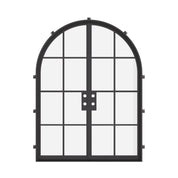 Modern double arch entry system with insulated frame